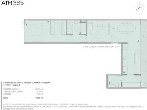 Departamento - Colegiales