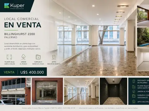 Local en Venta en Palermo, Capital Federal