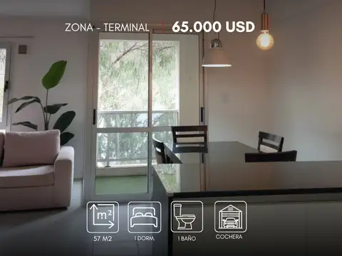 Departamento en venta c/ cochera, zona terminal de Salta