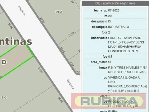 Terreno en Venta en Pablo Nogues, USD 125.000