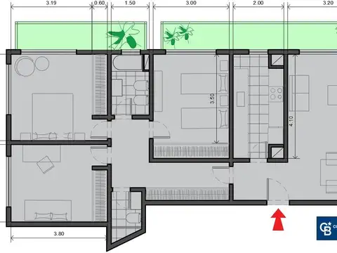 Departamento en Venta de 4 ambientes