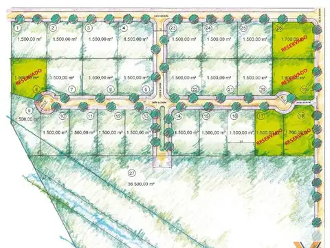 Terreno en Venta de 1500,0 m2