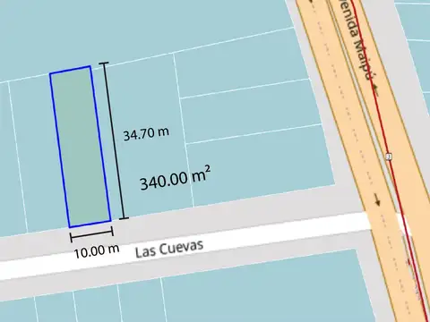 Terreno en Venta de 340,0 m2