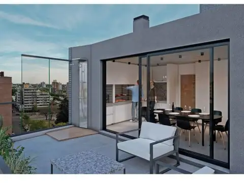 Departamento 2 ambientes con 2 baños