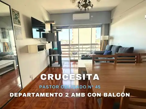 VENTA DEPTO 2 AMBIENTES C/ BALCÓN EN CRUCESITA