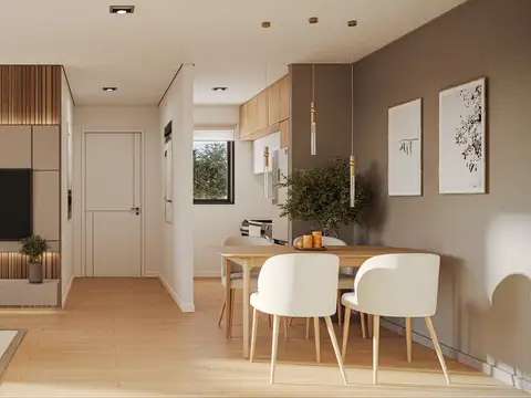 Departamento 2 ambientes con 1 baño