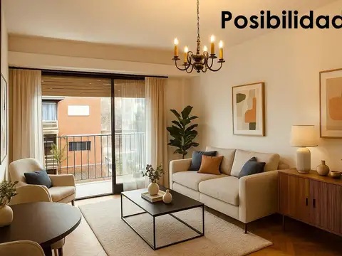 Depto 3 amb, lumin, frente, Palermo Hollywood.