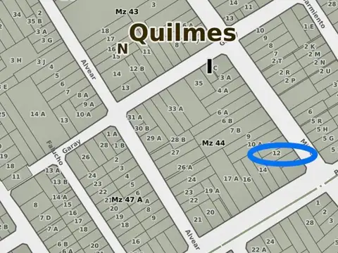 Terreno en Venta en Quilmes, USD 80.000