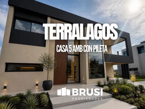 CASA 5 AMB EN VENTA O ALQUILER A ESTRENAR EN TERRALAGOS - CANNING