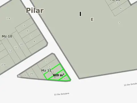 Terreno en Alquiler de 609,0 m2