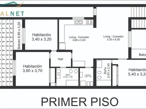 Casa 8 ambientes con 2 baños