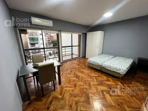 Departamento monoambiente con balcón en Palermo en Alquiler