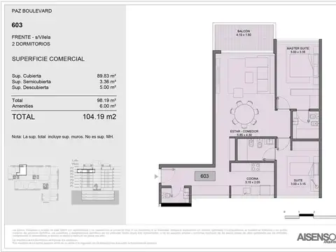 Departamento en Venta en Saavedra, USD 445.209