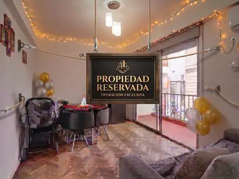 Venta de Departamento de 2 ambientes con balcón corrido