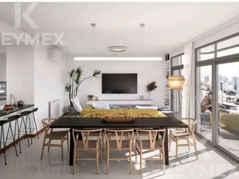 Departamento 3 ambientes con 2 baños