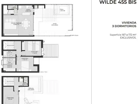 Departamento en Venta de 3 ambientes