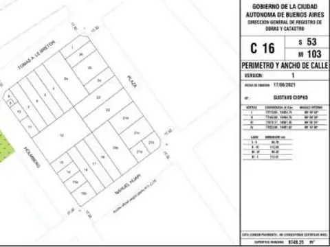 Terreno en Venta 25  mts Fondo