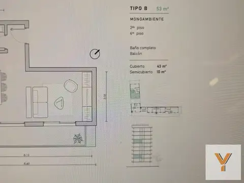 Departamento en Venta de Monoambiente