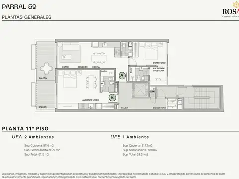 Departamento en Venta de Monoambiente