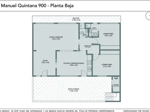 Departamento en Venta de 3 ambientes