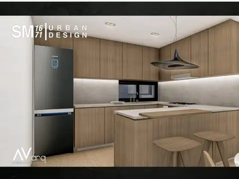 Departamento 3 ambientes con 2 baños