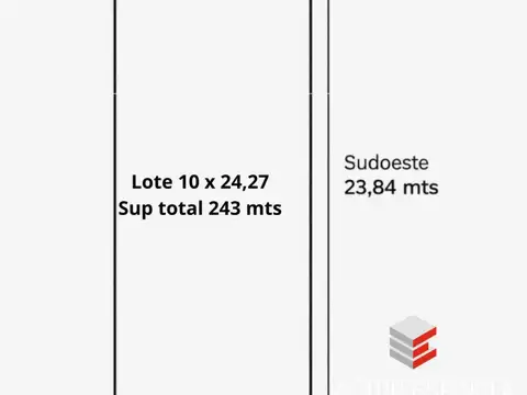 Terreno en Venta de 242,0 m2