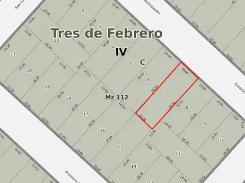 Terreno en Venta de 289,9 m2