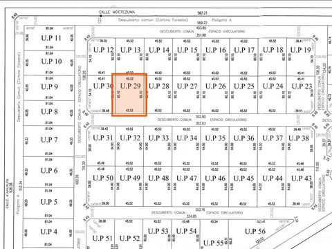Terreno en Venta 60  mts Fondo
