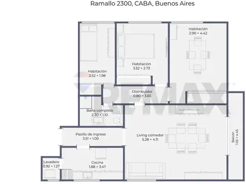 Departamento en Venta de 3 dormitorios