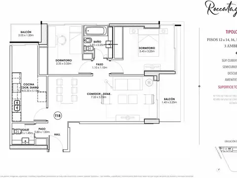 Departamento en Venta de 3 ambientes