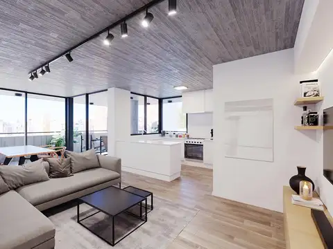 Departamento 2 ambientes con 1 baño