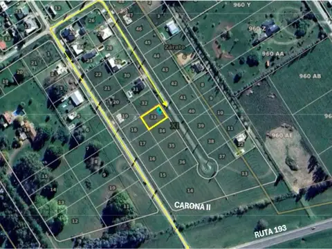 Terreno en Venta 10  mts Fondo