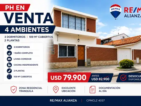 PH EN VENTA EN LOMAS DEL MIRADOR 3 DORMITORIOS