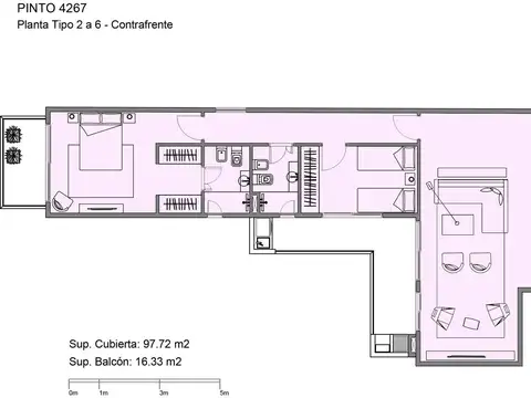 Departamento en Venta con 1 cocheras