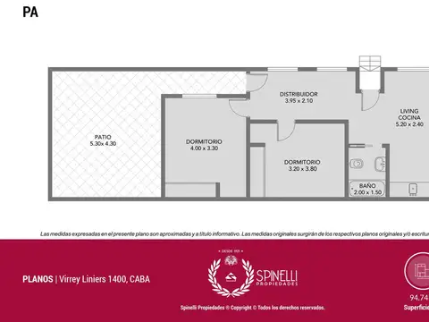 Depto Tipo Casa en Venta al Este