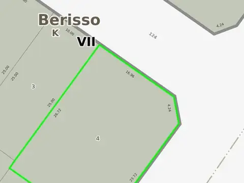Terreno / Lote en venta de 528m2 ubicado en Berisso