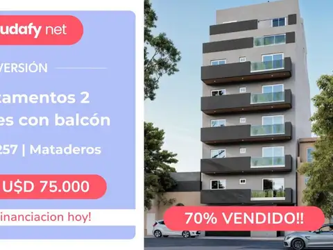 Departamento 2 Ambientes | Mataderos | Patio | Balcón | Pozo | Inversión | Venta