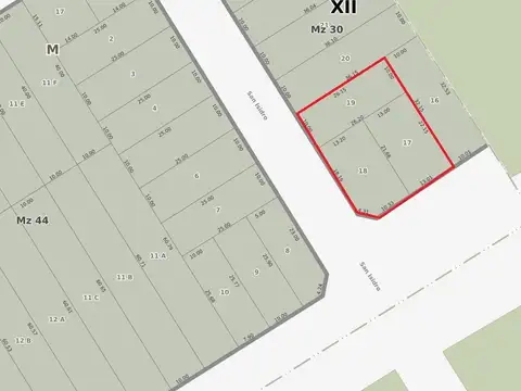 Terreno de 826 mts2 en Av. San Martin y San Isidro