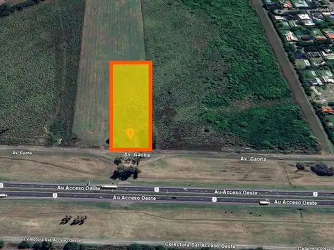 Fraccion Comercial 10.000 m² con frente al Acceso Oeste y cruce RP 6 - Lujan