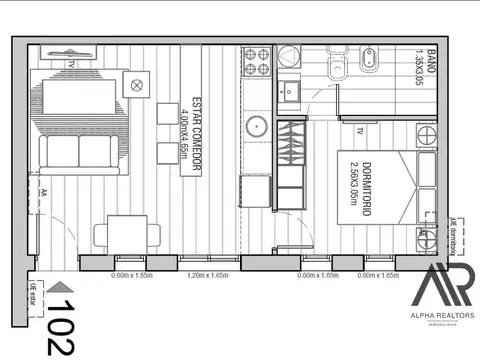 Departamento en Alquiler en Aguada , $ 23.000