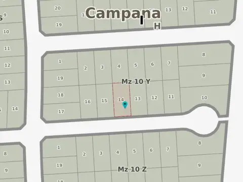 Terreno en Venta 12  mts Frente