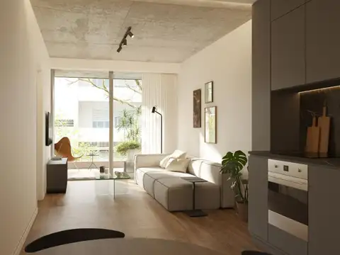 Departamento 2 ambientes con 2 baños