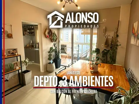 Departamento 3 Ambientes con Balcón en Venta en Lanús