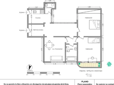 Depto Tipo Casa en Venta en Almagro, USD 118.000