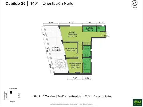 Cabildo 100, Piso 14