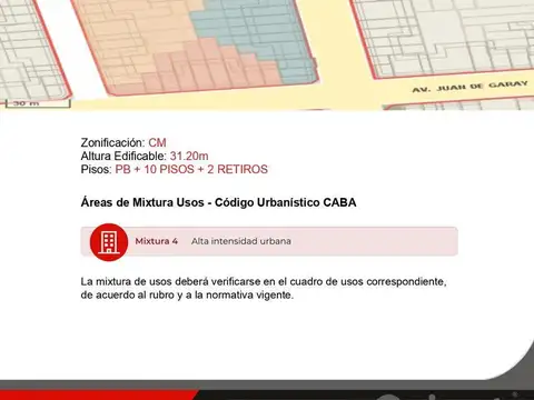 Terreno en Venta en Once, USD 330.000