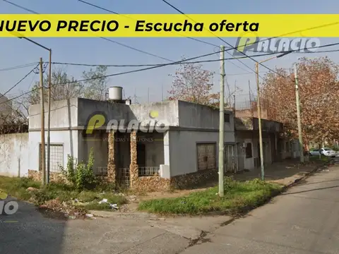 LOTE 174m²  VENTA CASA A DEMOLER