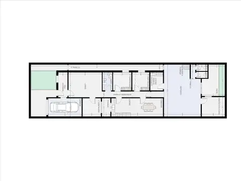 Casa Monoambiente con 3 baños