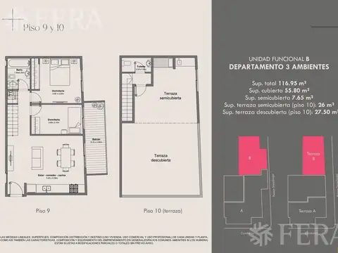Departamento en Venta de 3 ambientes