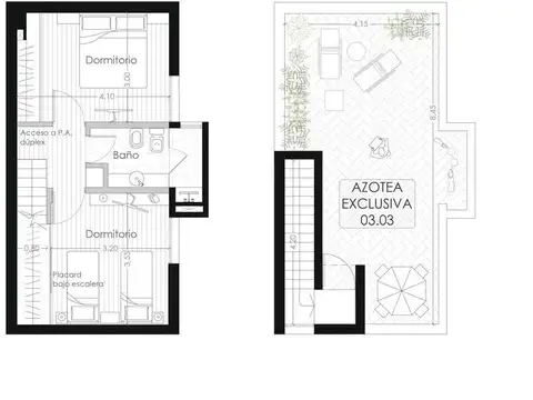 Rawson bis al 200. Dúplex con terraza exclusiva